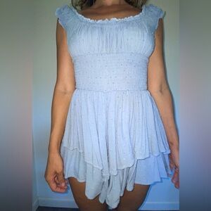 Princess Polly Blue Romper